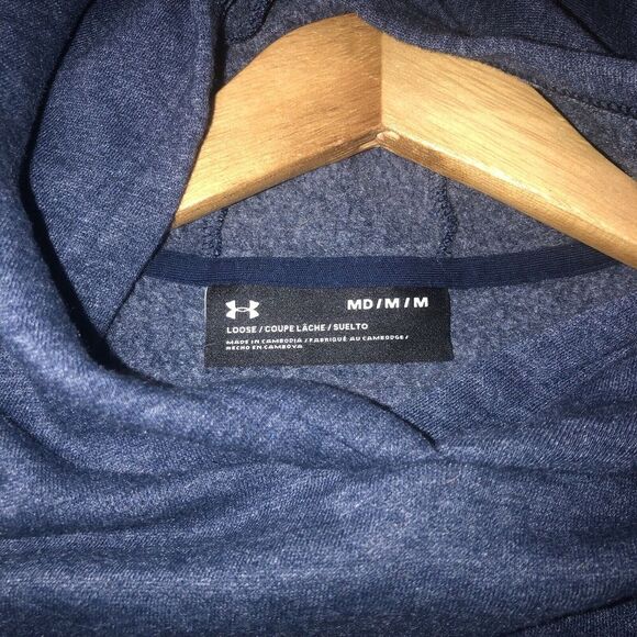 Under Armour Hoodie Womens Medium Project Rock Cropped Oversized Workout - Picture 9 of 11